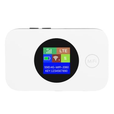Imagem de Diyeeni Hotspot Portátil 4G LTE - Roteador Wi -Fi Com Slot para Cartão SIM, Velocidade de Download de 150 Mbps, até 10 Dispositivos, Exibição da Tela LED - para Viagens, Casa (apenas