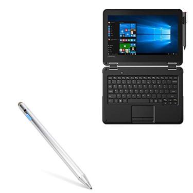 Imagem de Caneta Stylus BoxWave compatível com Lenovo 300e Chromebook de 1ª geração (11,6") - AccuPoint Active Stylus, caneta eletrônica com ponta ultrafina - prata metálica