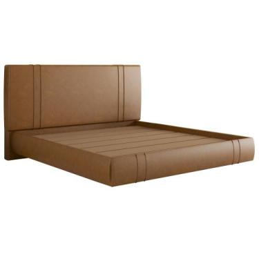 Imagem de Cama King Flutuante Com Cabeceira 195cm Astra S04 material sintético C