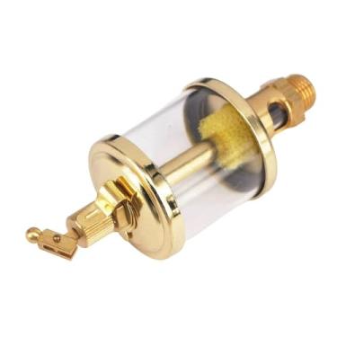 Imagem de Oil Cup, 1/4" 3/8" BSP Male X O.D 1.5"-4" Brass Coating Steel Sight Gravity Drip Feed Oiler Lubricator