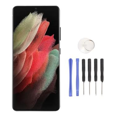 Imagem de Luocute Touch Digitalizer Tela Conjunto da Tela para S21 Ultra 5G G998B G998U, LCD Touch Com Ferramenta de Reparo, Restauração de Riqueza Visual, Teste Rigoroso de Qualidade (Preto)