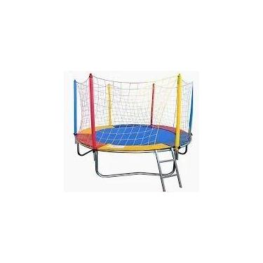 Imagem de Cama Elastica 2,44 Com Escada Lona Lisa Importada - PlayTime