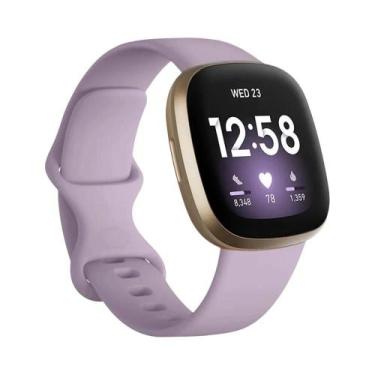 Imagem de Pulseira De Silicone Para Smartwatch Fitbit Versa 4 3 Sense 2, Acessór