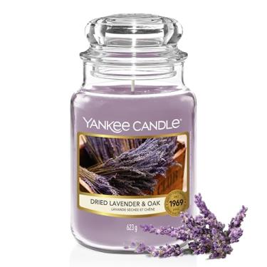Imagem de Yankee Candle Vela perfumada de pote grande, lavanda e carvalho, queima por até 150 horas, seca lavanda e carvalho