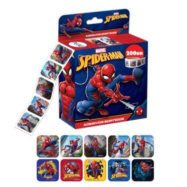 Imagem de Rolo de Adesivo Licenciado, Disney-Spider-Man, 200 unid.
