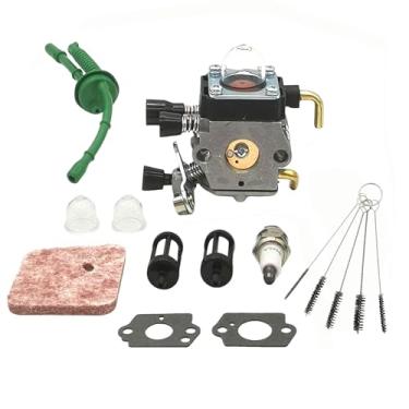 Imagem de 1 peça de carburador com filtro de combustível e juntas de filtro de ar, kit de reconstrução compatível com Sthil FS38 FS45 FS55R HS45 FS55 FS46 HL45 FS45C FS46C FS94 FS55C FS55RC KM55 KM55R