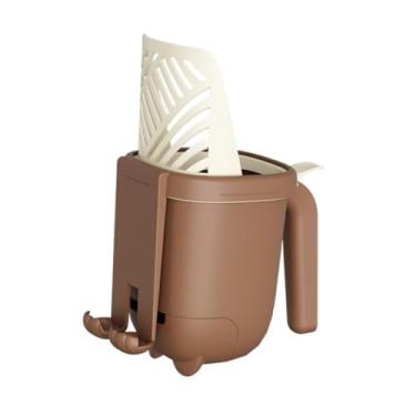 Imagem de Generic Pá para areia de gato com suporte e dispensador de saco, pá profunda, peneira, com recipiente de resíduos para peneirar cocô de gatinho