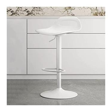 Imagem de Cadeira de bar cadeira de altura ajustável (58-78 cm) cadeira de bar frente mesa moderna simples banco alto cadeira de jantar alavanca cadeira ajustável bancos de bar (cor: ouro)