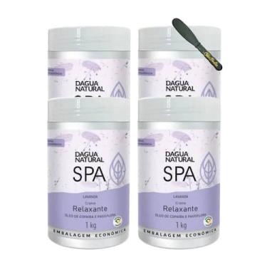 Imagem de 4kg Creme Massagem Lavanda + Espátula - Relaxamento Natural - D'Água N