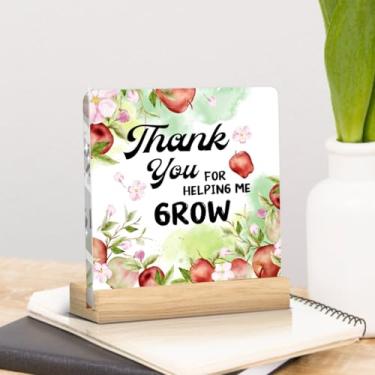 Imagem de Thank You Gifts for Women Coworker Teacher Inspirational Appreciation Sign Keepsake Office Home Decor Sign Desk Decor Graduation Friendship Bedroom Decoration for Work Tabletop Shelf Acrylic Plate