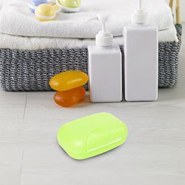 Imagem de Recipiente de sabão de viagem, suporte portátil à prova de vazamentos com tampa para casa, hotel, banheiro (verde)