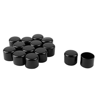 Imagem de Tampas de perna de PVC para pés de copo 20 mm 2 cm diâmetro interno 14 peças protetor de piso de cerâmica resistente à umidade antiderrapante para móveis cadeira mesa