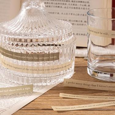 Imagem de Adesivos de scrapbook de máquina de escrever estética vintage, 40 peças, cores vibrantes, para fazer cartões planejadores, decoração de diário