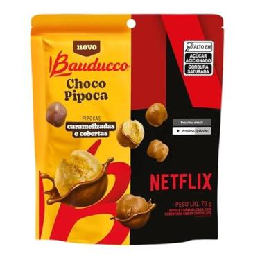 Imagem de Choco Pipoca Bauducco Pipocas Caramelizadas e Cobertas Com Chocolate - Pacote 70 g