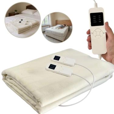 Imagem de Lençol Térmico Casal King Size 203x182cm 4 Ajustes de Temperatura Timer 110V Importway Iwlt009T-1