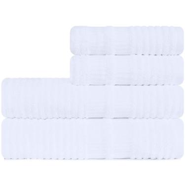 Imagem de Jogo de Toalhas 4 Peças Banhão e Rosto 100% Algodão - Brisa - Karsten