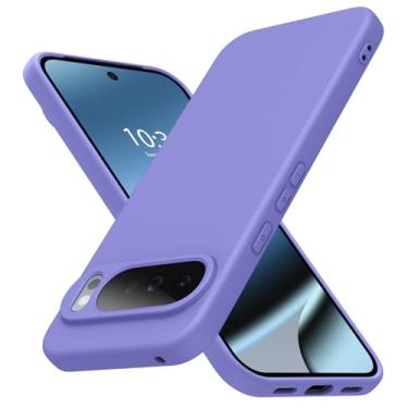 Imagem de JUNAUTTB Capa protetora para Google Pixel 10 Pro XL, silicone líquido, TPU macio, para Google Pixel 10 pro XL, capa protetora de corpo inteiro, ajuste fino, durável, 6,8 polegadas, roxo JUS21-63