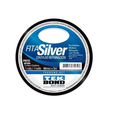 Imagem de Fita Silver Tape Preta 48 MM x 5 M - Tekbond 21191104805