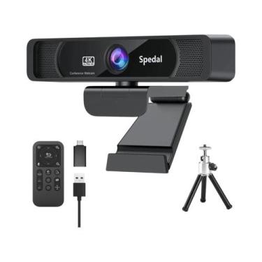 Imagem de Webcam 4K 30fps Grande Angular com Microfone e Controle Remoto - para 