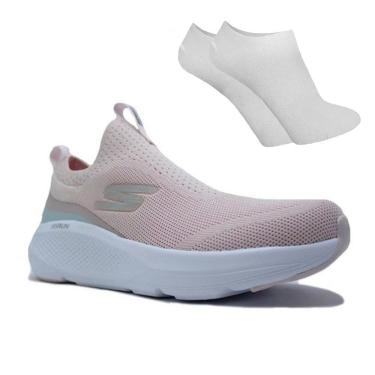 Imagem de Kit Tênis Skechers Go Run Elevate Feminino + Par de Meia