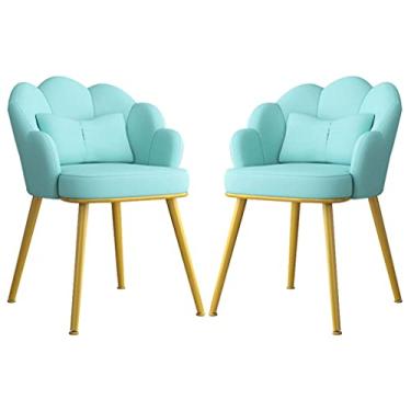 Imagem de Cadeiras de jantar Chai cadeiras de sala de jantar cadeiras de couro cozinha jantar conjunto de 2, quarto moderno quarto casamento sala varanda sofá cadeira penteadeira mesa de maquiagem cadeira com