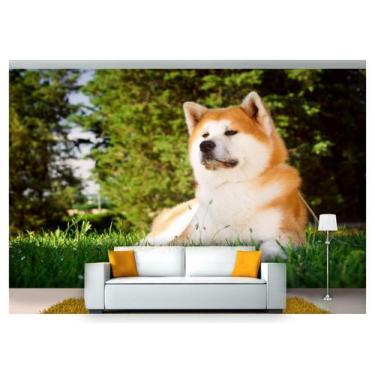 Imagem de Papel De Parede Animais Cachorro Deitado 3D Anm253 - Você Decora