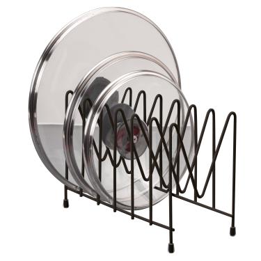 Imagem de Suporte para Tampas Plásticas/Panelas Utimil Pintura Epóxi Preto 