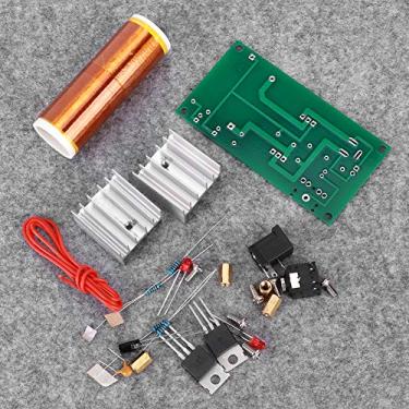 Imagem de Garosa Mini Kit de Bobina Alto-falante de Plasma Eletrônico DIY Com Transmissão de Energia Sem Fio Luz LED para Experimentos Científicos Reprodução de Música 15W DC 15-24V 4x76mm