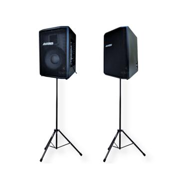 Imagem de Kit Caixa Som Ativa Passiva 10P 400W E Tripé Datrel Bt Prof