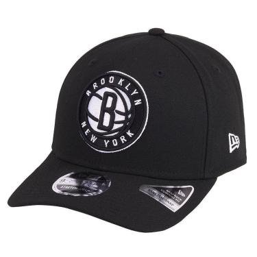 Imagem de Boné New Era 970SS Stretch Snap Brooklyn Nets NBA Preto-Masculino