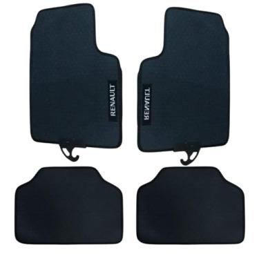 Imagem de Jogo Tapete Universal Borracha Automotivo 4 Peças (Jogo Tapete Borracha Clio, Kwid,Logan)