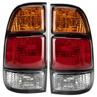 Imagem de Par de luz traseira compatível com Toyota Tundra 2000-2006 e farol de freio traseiro lateral do passageiro para substituição regular e cabine de acesso 81550-0C010 (não para cabine dupla/cabine de