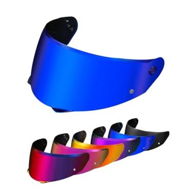 Imagem de PSLER i90 Visor - i90 Helmet Tinted Visor HJ-33 Face Shield Motorcycle Helmet Visor for i90 HJ-33,Deep Blue