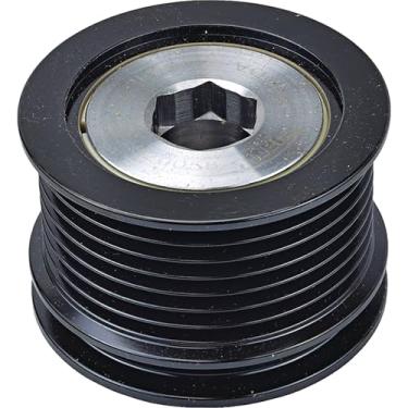 Imagem de DB Electrical Polia 207-52020 compatível com/substituição para Honda 31141-59B-J01 5.8 cm Groove OD, tipo de ranhura serpentina, 1.7 cm ID, 7 sulcos, 6.3 cm OD, tipo de polia desacopladora, 44.400 mm