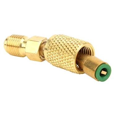 Imagem de R410A 1/10.2 cm macho SAE para 5/40.6 cm fêmea SAE adaptador sistema de divisão de bomba de vácuo, resistente a alta pressão para profissionais de ar condicionado (AD87-45)