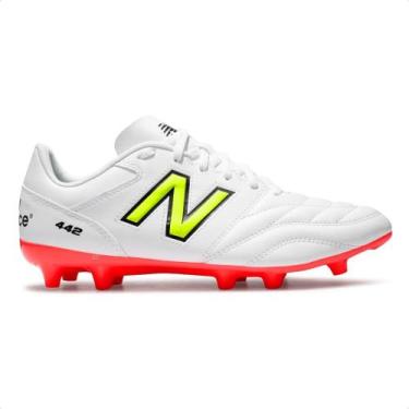 Imagem de Chuteira Campo New Balance 442 V2 Academy Fg Masculina, 39, Branco, Co