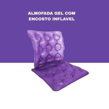 Imagem de Almofada gel com encosto inflável - BIOFLORENCE