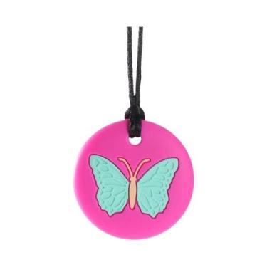 Imagem de Colar De Silicone Em Forma De Borboleta Para Crianças Com Autismo E TD