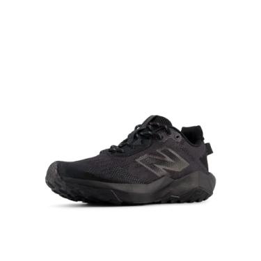 Imagem de New Balance Tênis de corrida unissex Dynasoft Nitrel V6 infantil com cadarço, Preto/Phantom, 3.5 Wide Big Kid
