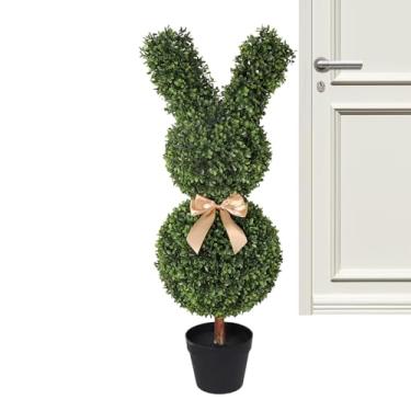 Imagem de Plantas de Buxo - Decoração Doméstica Com Arbustos Falsos Em Vaso | Plantas Artificiais Para Exterior | Para Natal Varandas Lareiras Sala De Estar Lareira