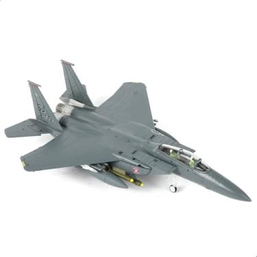 Imagem de SEBUNAS Escala 1/100 F-15E Strike Eagle Aircraft Model USAF Eglin Air Force Base All-Weather Air Superiority Fighter Miniatura Militar Metal Diecast Kit de Modelo de Avião para Coleção Adulto ou