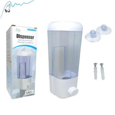 Imagem de Dispenser Suporte Sabonete Líquido Saboneteira Álcool Gel E Detergente