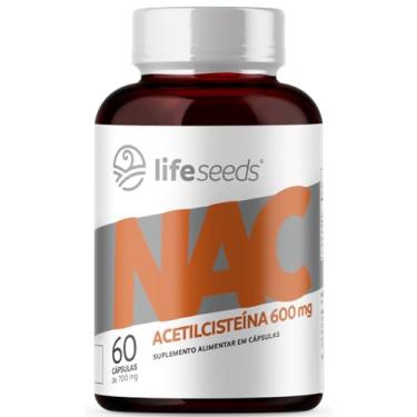 Imagem de NAC - N-Aceitl L-Cisteína - 600mg - 1 Pote - 60 Cápsulas (2 Meses)
