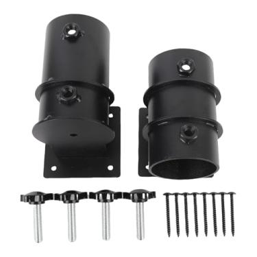 Imagem de Pátio guarda-chuva montar resistente aço carbono ajustável braçadeira suporte para trilhos de deck varanda pátio uso ao ar livre