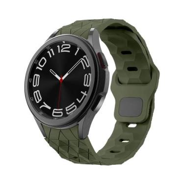 Imagem de Pulseira De Silicone Macia Com Padrão De Futebol Para Samsung Galaxy W