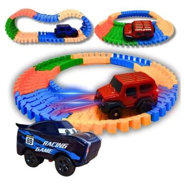 Imagem de Pista De Carrinho Montável Acompanha 2 Carrinhos Elétricos - Europio