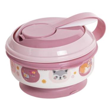 Imagem de Kit pote papinha sopa com amassador ventosa para bebe passeio introduç
