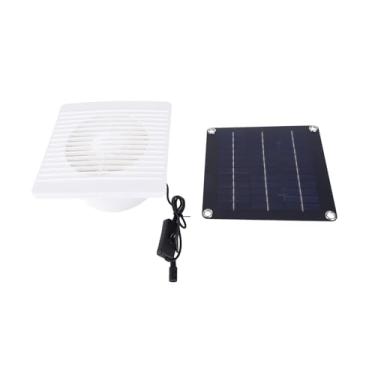 Imagem de KIMISS Ventilador de Exaustão Solar 10W IP67 à Prova d'água 6 Polegadas 12V Ventilador de Ventilação Com Painel Solar para Galinheiro, Galpão, Casa de Animais de Estimação - Solução Eficiente de