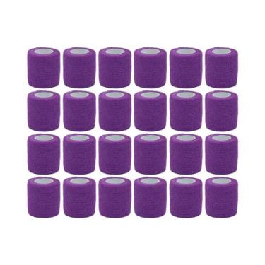 Imagem de Fita Adesiva Roxa Para Bandagem Elástica, Fita Para Suporte De Joelho,