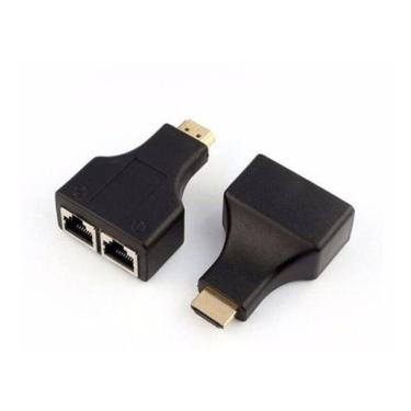 Imagem de Extensor Hdmi 3D 30 Metros Via Cabo De Rede Utp Rj45 Cat5E/6